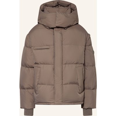 Wrstbhvr Daunenjacke Dave v2 Mit Abnehmbaren Ärmeln Und Kapuze beige