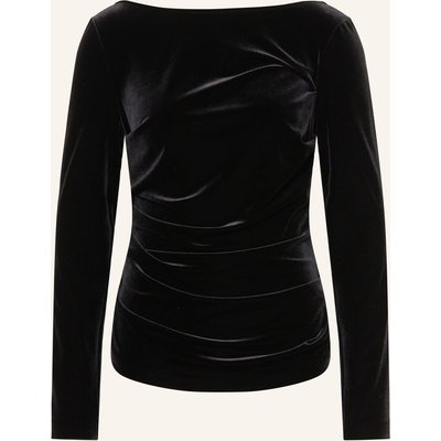 Talbot Runhof Longsleeve Aus Samt schwarz