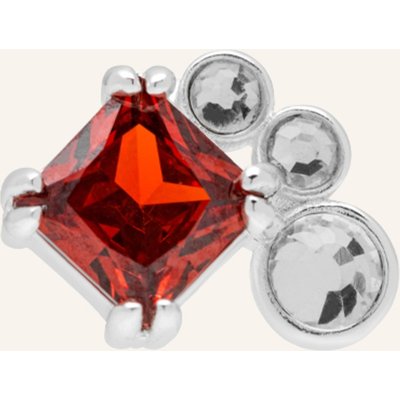 Lulu Copenhagen Ohrstecker Gala Red Bling Right silber