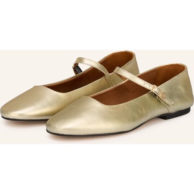 Tommy Hilfiger Mary-Jane-Ballerinas gold