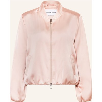 Mrs & Hugs Satinblouson rosa