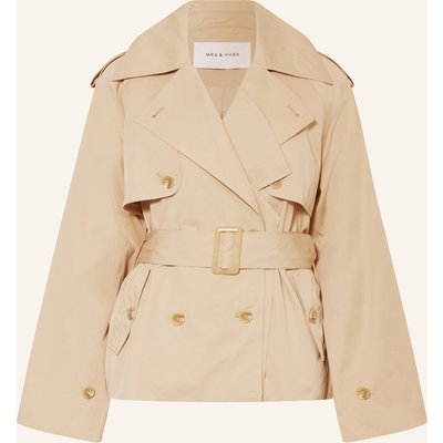 Mrs & Hugs Trench-Jacke beige