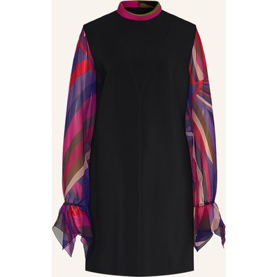 Pucci Kleid Im Materialmix schwarz