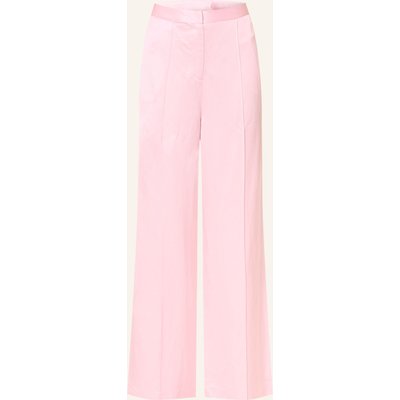 Mrs & Hugs Marlenehose Aus Satin rosa