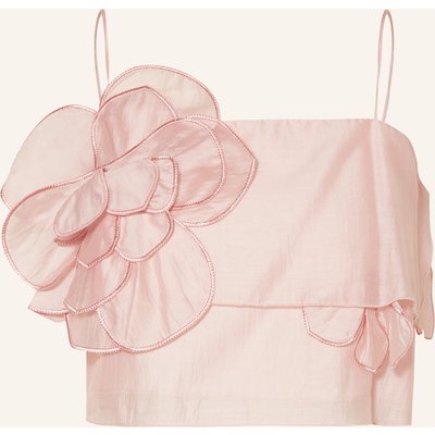 Mrs & Hugs Cropped-Blusentop rosa