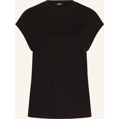 Barbour International T-Shirt Brianna Im Materialmix schwarz