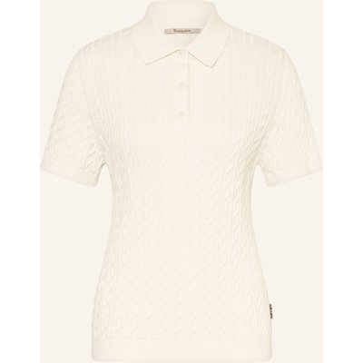 Barbour Strick-Poloshirt weiss