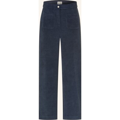 Ichi Cordhose Ihkate blau