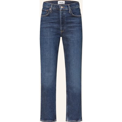Agolde Straight Jeans Riley Long blau