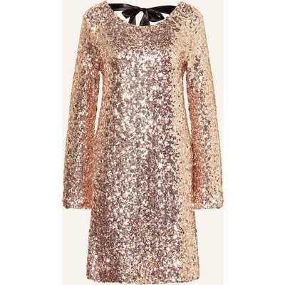 Miss Goodlife Kleid Mit Pailletten beige