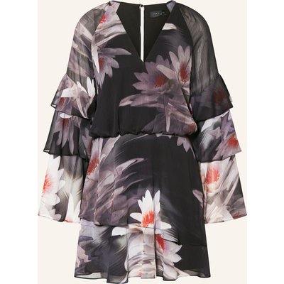 Ted Baker Kleid Nayvie Mit Volants schwarz