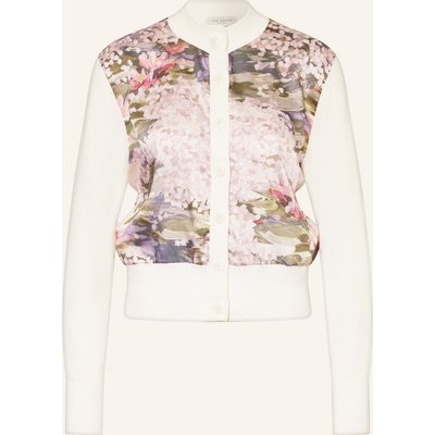 Ted Baker Strickjacke Sisilla Im Materialmix weiss