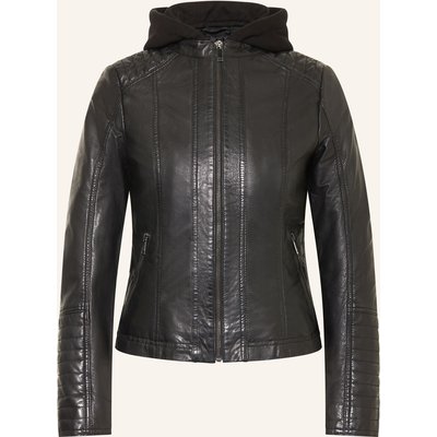 Ricano Lederjacke Raina Mit Herausnehmbarer Blende schwarz
