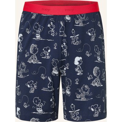 Mey Schlafshorts Serie Mey X Peanuts blau