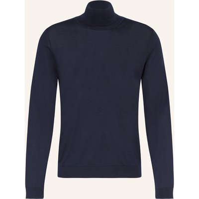 Boss Rollkragenpullover Musso blau