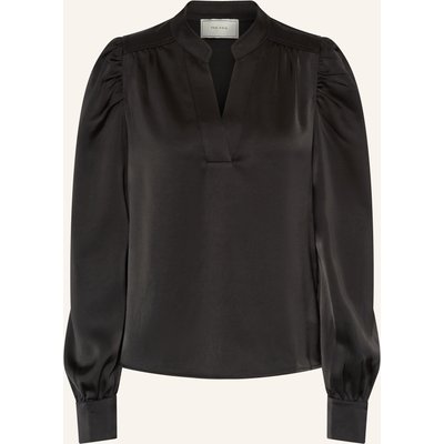 Neo Noir Blusenshirt Rosslyn Aus Satin schwarz