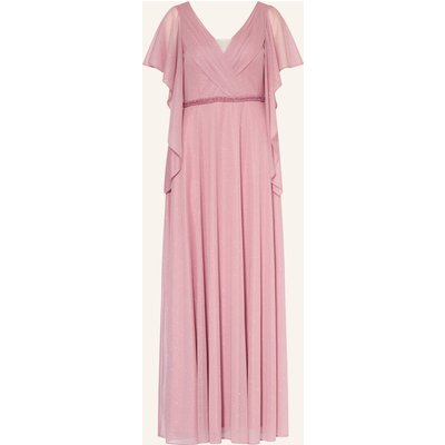 Vera Mont Abendkleid Mit Volants Und Schmucksteinen rosa