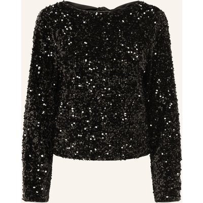 Only Longsleeve Mit Pailletten schwarz