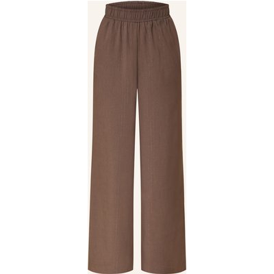 Y.A.S. Marlenehose Mit Glitzergarn braun