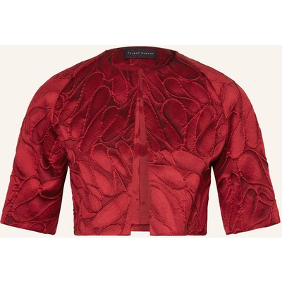 Talbot Runhof Jacquard-Bolero rot