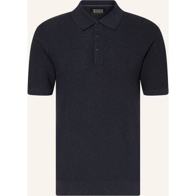 Scotch & Soda Strick-Poloshirt blau