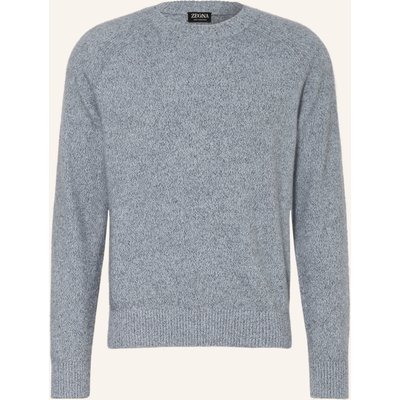 Zegna Cashmere-Pullover Oasi blau