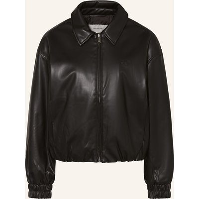 Calvin Klein Jeans Blouson In Lederoptik schwarz