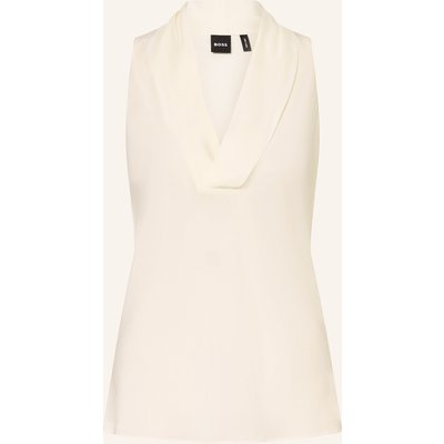 Boss Blusentop Bolaru Aus Seide weiss