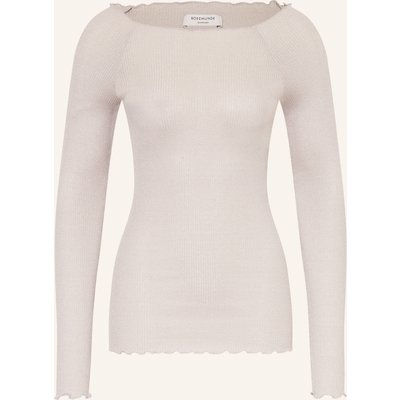 Rosemunde Longsleeve Bliss Mit Seide Und Glitzergarn weiss