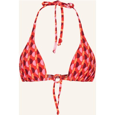 Seafolly Triangel-Bikini-Top Sorrento Zum Wenden rot