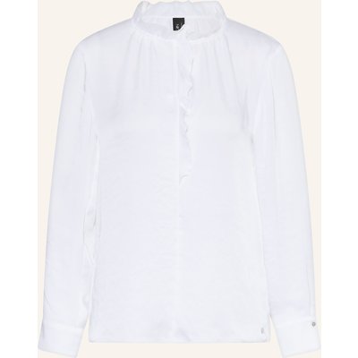 Marc Cain Blusenshirt Mit Volants weiss