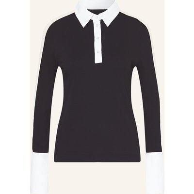 Marc Cain Poloshirt Im Materialmix blau