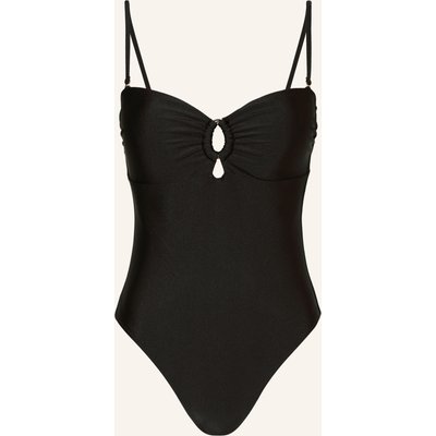 Mrs & Hugs Bandeau-Badeanzug Mit Cut-Outs schwarz
