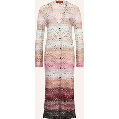 Missoni Strickkleid Mit Glitzergarn rosa