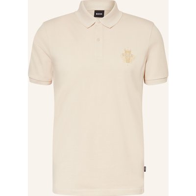 Boss Piqué-Poloshirt Qiang_Cny weiss
