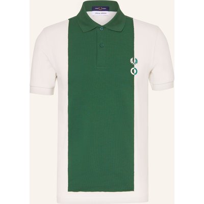Fred Perry Piqué-Poloshirt weiss