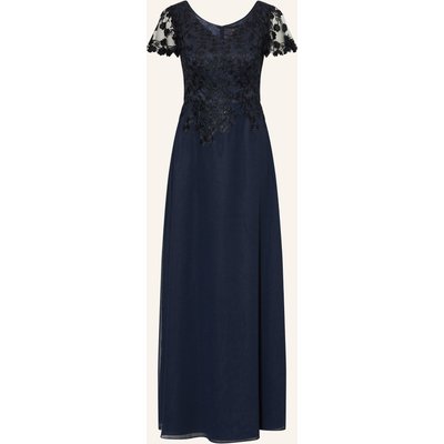 Vera Mont Abendkleid Mit Spitze blau