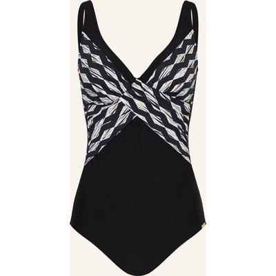 Charmline Shape-Badeanzug Gilded Graphic schwarz
