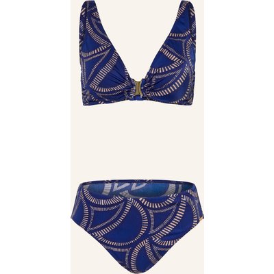 Charmline Bralette-Bikini Tribal Flow blau