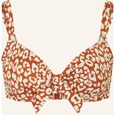 Lidea Bügel-Bikini-Top Gilded Wild Mit Glitzergarn rot