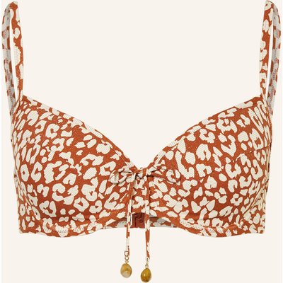 Lidea Bügel-Bikini-Top Gilded Wild Mit Glitzergarn rot