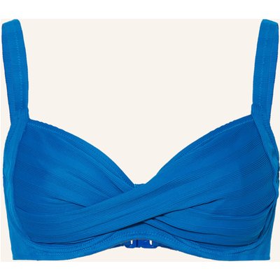 Lidea Bügel-Bikini-Top Linear Code blau