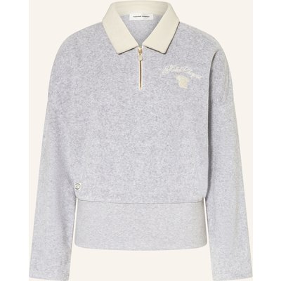 Fabienne Chapot Frottee-Poloshirt Hugo grau