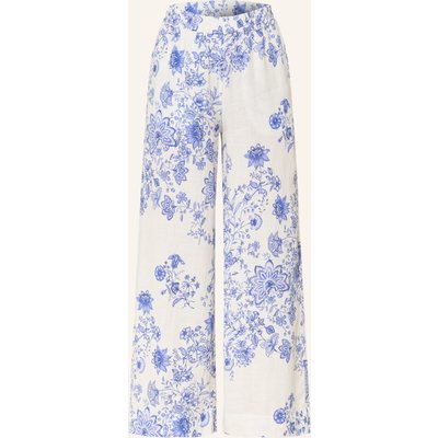 Tonno & Panna Marlenenhose Aus Leinen weiss