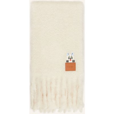 Loewe Schal Mit Mohair weiss