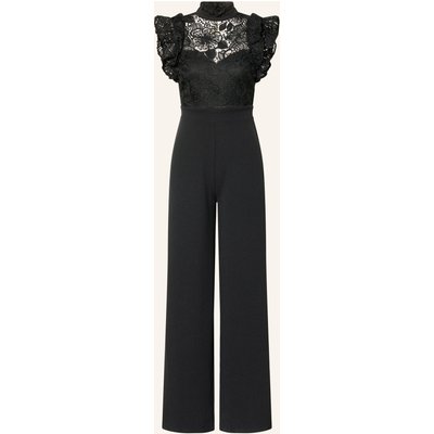 Lipsy Jumpsuit Mit Spitze schwarz