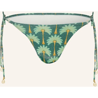 Watercult Triangel-Bikini-Hose Tropical Muse Mit Glitzergarn gruen