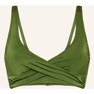 Watercult Bustier-Bikini-Top Crafted Essentials In Wickeloptik gruen