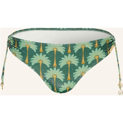 Watercult Basic-Bikini-Hose Tropical Muse Mit Glitzergarn gruen
