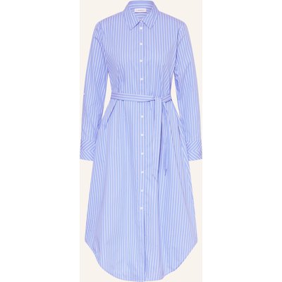 Comma Hemdblusenkleid blau